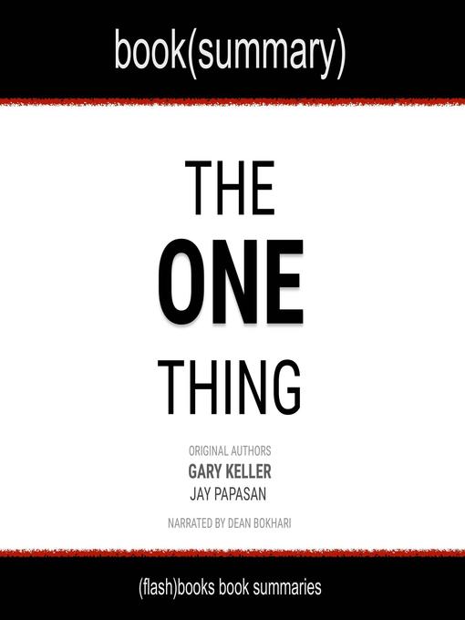 Title details for The One Thing by Jay Papasan - Wait list